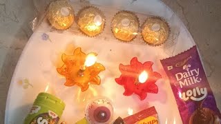 Amazing Chocolates lollies Diyas sweets [upl. by Reilamag]