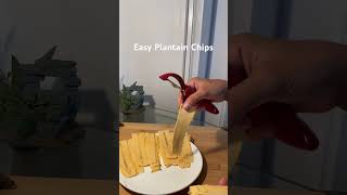 Plantain Chips  snacksrecipes chipsmaking whatieatinaday easysnack fyp fypシ゚viral friedfood [upl. by Nemraciram]