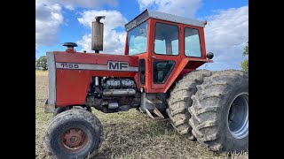 Massey Ferguson 1155 V8 amp Great Plains Simba XPress 46 mtr [upl. by Pollock978]