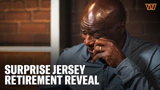 Darrell Green Tricked Into Announcing His Own Jersey Retirement  Washington Commanders [upl. by Sandell]