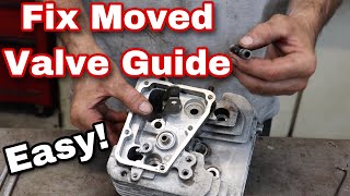 How To Fix A Valve Guide That Moved Epic Fix [upl. by Molton]