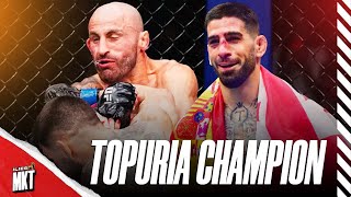 ILIA TOPURIA ÉTEINT VOLKANOVSKI ET DEVIENT CHAMPION UFC [upl. by Arnon600]