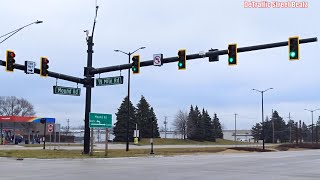 New Black Traffic Lights amp Talking Crosswalk Signals  19 Mile amp Mound Rd [upl. by Zackariah]