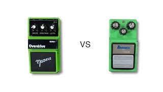 Nobels ODR 1 vs 83 Ibanez TS9 [upl. by Rehtaeh250]