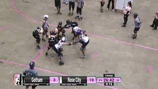 WFTDA Roller Derby 2014 Championships  Rose City Rollers vs Gotham Girls Roller Derby [upl. by Ahsiet]