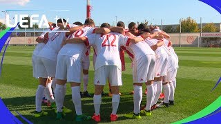 UEFA Youth League skills challenge Olympiacos [upl. by Anitsyrk582]