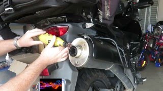 VStrom Exhaust Modification  quotHow toquot [upl. by Narad]