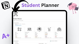 Notion Student Planner   FREE Template TOUR [upl. by Philips685]