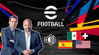 Como poner y cambiar comentaristas en eFootball 2024 [upl. by Georas]