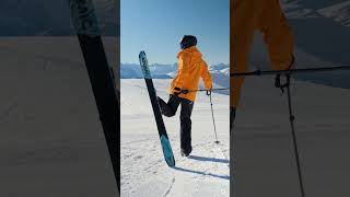 How to 180 Lead Tail Grab on Skis  shorts [upl. by Goodhen]