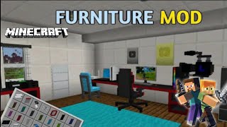 furniture mod download mediafire link  how to download Furniture mod In Minecraft PE 121  Android [upl. by Hecht698]