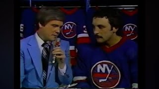 Game 5 1980 Stanley Cup Final Islanders at Flyers Bryan Trottier Interview Hockey Night in Canada [upl. by Vickie]