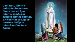 Fatima Prayer in Latin  Oratio Fatimae  Oh My Jesus [upl. by Flannery]