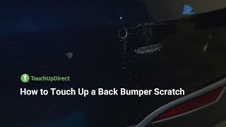 How to Touch Up a Car Back Bumper Scratch [upl. by Furtek]