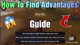 How to find advantages in Roblox Outlaster aka Survivor Guide [upl. by Assiluy357]