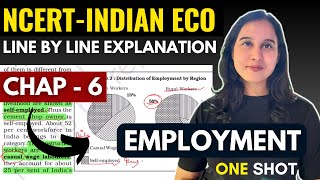 Employment  NCERT Line by Line Explanation  Class 12 Indian Eco NCERT Chap 6 [upl. by Annahsar]