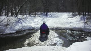 Wisconsin Snowmobile Trails West Central [upl. by Tedmann]