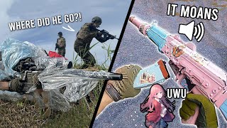 BEST Airsoft Moments of 2023 😲 Trash Ghillie Suit Moaning Anime AK47 [upl. by Knorring737]