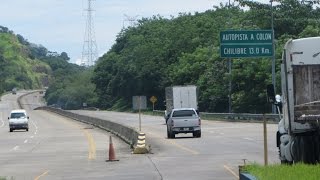 Panama Highway 9 Colón  Panamá Timelapse 4x [upl. by Aytac114]