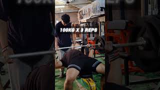 DAY 11 Benching 100 kg x 4 reps trending [upl. by Yentruocal]