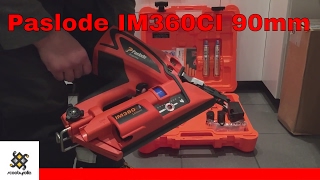 Paslode IM360Ci 90mm 72V 21Ah LiIon Cordless Gas Framing Nailer Review [upl. by Jamie]