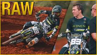 2025 Supercross Testing  Austin Forkner on Triumph [upl. by Alaehs]