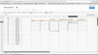 Construir tablas de frecuencia para datos no agrupados con Google Docs Spreadsheet [upl. by Patton]