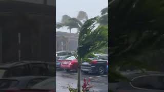 Tropical storm Ernesto hits Saint Martin with strong winds and rain [upl. by Brechtel]