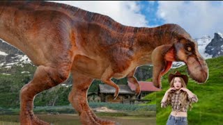 New Hollywood Movie 2023 Dinosaur Attack  KONG 2 Vs Trex Jurassic Park 4  Dinosaur  Ali Film [upl. by Ecydnak]