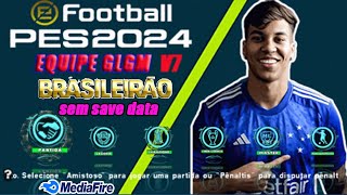 BAIXAR EFOOTBALL PES 2024 PPSSPP BRASILEIRÃO AB E EUROPEU ATUALIZADO DOWNLOAD MEDIAFIRE SSAVE DATA [upl. by Berg191]