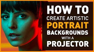 How to Create Artistic Portrait Photography Backgrounds by Using a Video Projector [upl. by Eitirahc108]