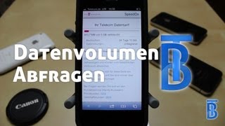 Verbrauchtes Datenvolumen anzeigen Für Telekom Kunden [upl. by Edahsalof506]