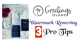 Watermark removing  Greetings Island  Save the Date [upl. by Rosenblatt]