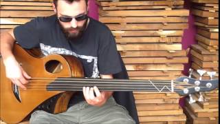 Démo Basse Jupiter fretless de Wilgenbus Luthier [upl. by Silverts]