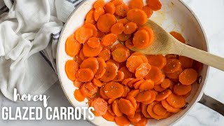 Honey Glazed Carrots  sweet and sticky  The Recipe Rebel [upl. by Nongim]