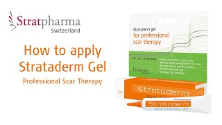 How to apply Strataderm Gel  Professional Scar Therapy [upl. by Eillak]