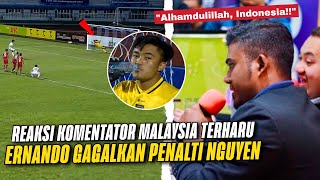 Komentator Malaysia Ikut Bangga  Melihat Save Penting Ernando Ari Penalti Vietnam vs Indonesia [upl. by Oiramej323]