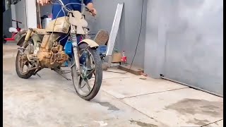 💥Full Restoration around 50 Years Old Abandoned Motorcycle [upl. by Wilona]