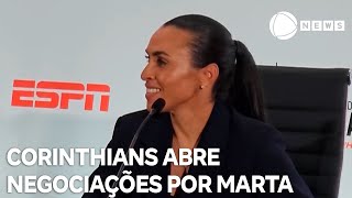 Corinthians abre negociações por Marta [upl. by Oznola]