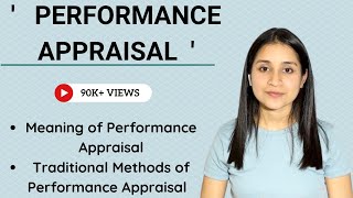 Performance Appraisal methods  Traditional methods of performance appraisal [upl. by Arikat]