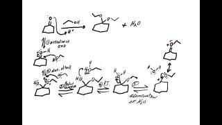 Acetal formation mechanism [upl. by Annaitsirk]