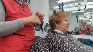 PLANCHANDO CABELLO LARGO Y CORTO  HAIR CUT HAIRCOLOR  STRAIGHTENER ON SHORT and LONG HAIR [upl. by Hsirk845]