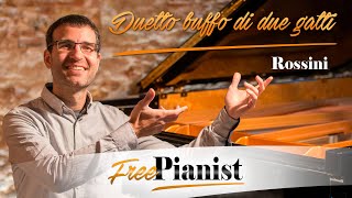 Duetto buffo di due gatti  KARAOKE  PIANO ACCOMPANIMENT  Rossini [upl. by Adehsor]