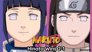 Hinata Vs Neji Hinata Wins 21 First Round [upl. by Gery]