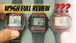 CASIO W96 Review Comfortable and Refined W800H and F201W   Digital Watch W96H 1BV [upl. by Manya608]