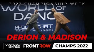 Derion amp Madison  Headliner  World of Dance Championship 2022  WODCHAMPS22 [upl. by Sybilla]