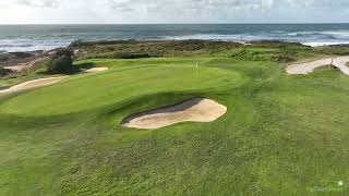 Praia d El Rey Golf drone aerial video Praia del Rey Hole12 [upl. by Naret]