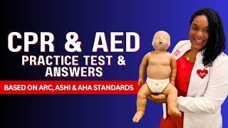 CPR amp AED Practice Written Test amp Answers  Based on ARC AHA amp ASHI Standards [upl. by Zizaludba]