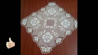 cuadros en crochet para manteles [upl. by Yenolem]