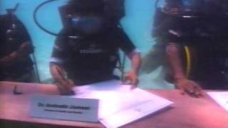 An Underwater Meeting of the Maldivian Parliament [upl. by Myles]